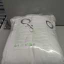 NICETOWN 100% Blackout Window Curtain Panels, Cold and Full Light Blocking Drapes with Black Liner for Nursery, 84 inches Drop Thermal Insulated Draperies (White, 2 Pieces, 52 Wide Each Panel)