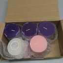 Cindeer 3 x 4 Inch Advent Candles Set of 5 Christmas Pillar Scented Advent Candle for Advent Wreaths Candle Holder Advent Votive Purple Pink Candles for Advent Seasonal Celebration Home Church