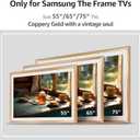 TV Frames 55” Only for Samsung The Frame TV/Pro TVs, Coppery Gold