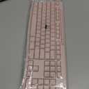 Logitech MK270 Wireless Keyboard and Mouse Combo for Windows, 2.4 GHz Wireless, Compact Mouse, 8 Multimedia and Shortcut Keys, 2-Year Battery Life, for PC, Laptop - Rose