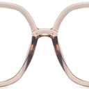 Retro Square Reading Glasses For Women Blue Light Blocking Oversized Eyeglass Frames Large lens (Tea, 2.25, x)