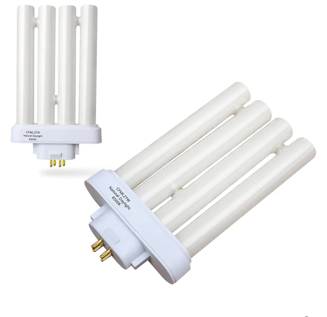 Valoisa CFML27W Natural Daylight Fluorescent Light Bulb,Compatible for VERILUX CFML27VLX,6500K Daylight Spectrum-2 Pack