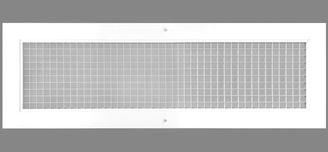 HVAC Premium 6'' x 26'' or 26'' x 6'' Cube Core Eggcrate Return Air Grille - Aluminum Rust Proof - HVAC Vent Duct Cover - White [Outer Dimensions: 7.75'' x 27.75'']