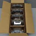 KOMUEE 30 oz 5 Pack Glass Meal Prep Containers, Glass Storage Containers with Lids - Dishwasher, Microwave, Oven and Freezer Safe (Gray)