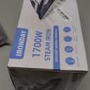 1700W Steam Iron for Clothes 20s Fast Heat-up, Non-Stick Ceramic Soleplate, 14.07oz Large Water Tank, Auto-Off, Burst Steam, Self-Cleaning, roning Clothes for Home