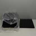 Acoustic Foam Panels 12x12 Inch 6 Pack,, Used For Recording Studio Sound Reduction, Wedge Style Soundproofing Tiles, (2 Inch Thick, Charcoal)