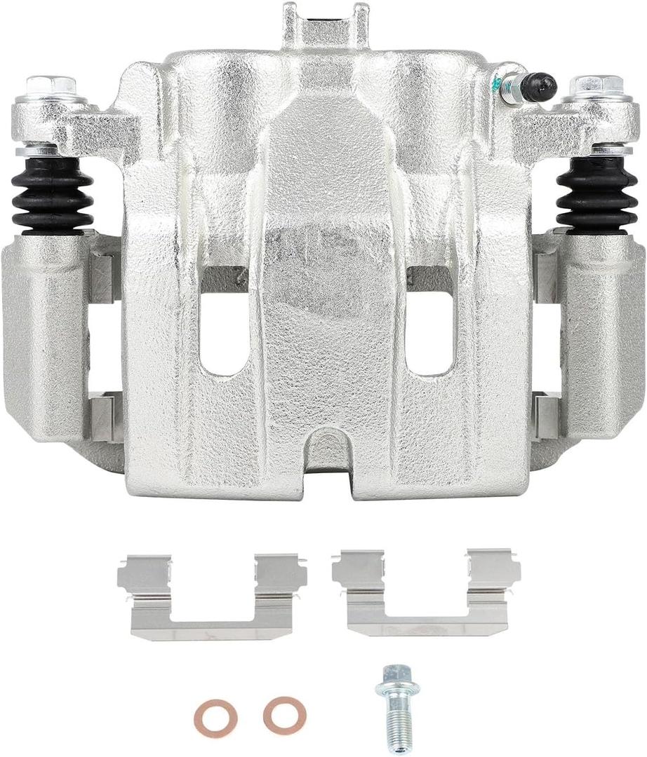 cciyu Front Left Brake Caliper Assembly w/Bracket 19B3102 2009-2014 For Acura For TL,2015-2020 For Acura For TLX,2006-2014 For Honda For Ridgeline