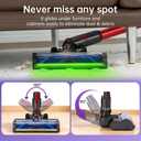 Vacuum Head Replacement Parts for Dyson V15 V11 V10 V8 V7 Cordless Vacuum Cleaner, Motor-Head Hardwood Floor Brush Attachment with Full-Area Green Light