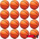 Only 24Pcs 7" Inch Mini Basketball Balls Bulk Small Basketball Set with Pump, PVC Small Basketball for Over The Door Basketball Hoop Games Party Favors Indoor Outdoor Play Adults Kids Pool Beach Basketball