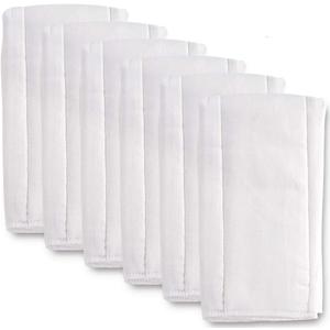 6 Ply Cloth Diapers Burp Cloth, Fasoar Thick Washable Absorbent Cotton Diaper for Babies and Toddlers Multi-Use 6 Count