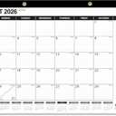 GuassLee Extra Large Desk Calendar 2026, 19 Months Jumbo Desk/Wall Calendar from Jun. 2026 through Dec. 2027, 30 x 20 Inches Hanging Planner with Julian Date, Notes for Home School Office Organizing