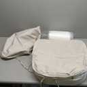 19"x 19"x 3" Patio Chair Cushions Set of 2, Waterproof Outdoor Chair Cushions, Patio Seat, Cushion with Adjustable Ties, Beige