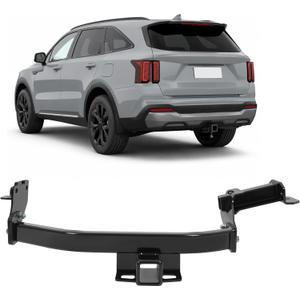 HECASA 2 Inch Trailer Hitch Compatible with 2021-2026 Kia Sorento Hyundai Santa Fe Class 3 Towing Hitch Receiver Steel Powder Coated Black-4,000lbs Capacity