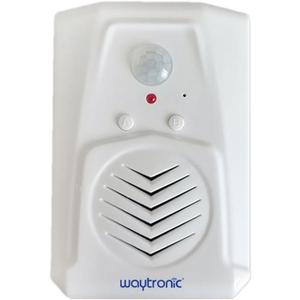 waytronic Replaceable Voice PIR Infrared Motion Sensor Activated Welcome Doorbell for Shop Store Christmas MP3 Audio Files to Play SpeechSound Player Speaker with USB Cable(White)
