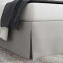 Bed Makers Never Lift Your Mattress Bed Skirt, Designed for Box Spring Beds, Split Corners, 14 Inch Drop Length, King, Silver