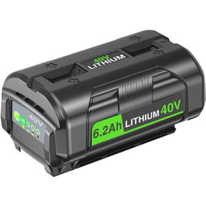FSKE New Upgraded 40V 6.2Ah Lithium-Ion Replacement for Ryobi 40v Battery OP4020 OP4060 OP4040 OP4050 Compatible with All Ryobi 40V Cordless Power Tools FSKE New Upgraded 40V 6.2Ah Lithium-Ion Replacement for Ryobi 40v Battery OP4020 OP4060 OP4040 OP4050 Compatible with All Ryobi 40V Cordless Power Tools