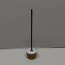 Compact Cordless Table Lamp, Rechargeable LED Night Light, Dual Light Source (RGB Top & Warm Bottom), Touch Control & Timer, Metal Lamp for Bedroom & Kids Room (Antique Brass & Black)