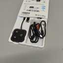 2026 Bluetooth 5.4 Transmitter & Receiver, 2-in-1 Wireless Adapter for Airplane & Headphone, Dual Link, Fast TX/RX Switch, Type-C, Battery Indicator, Built-in Mic & LED Light for TV/PC/Car