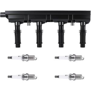 Autoexact Ignition Coil Pack and Iridium Spark Plugs Kit Fit for Chevy 20112015 Cruze 20152021 Trax 20122020 Sonic Cruze Limited Buick 20132021 Encore 1.4L, #UF669 2667 1 Set