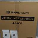 Filtrete 21.5x24x1 AC Furnace Air Filter, MERV 8, MPR 700, Tough on Pollen, Easy on Airflow, 3-Month Pleated 1-Inch Electrostatic Air Cleaning Filter, 4-Pack (Actual Size 21.19 x 23.69 x 0.81 in)