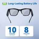 AI Smart Glasses with ChatGPT Bluetooth, Real-Time Translation, Music & Hands-Free Calls, Photochromic Lenses, UV & Blue Light Protection for Men & Women