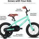 JOYSTAR Kids Bike for Ages 2-12 Years Old Boys Girls, 12-20 Inch BMX Style Kid's Bikes with Training Wheels, Children Bicycle for Kids and Toddler, Multiple Colors
