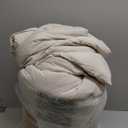 Bedsure California King Comforter Set - 4 Pieces Pinch Pleat Bed Set, Beige Boho Bedding for All Season, 1 Soft Comforter, 2 Pillowcases, 1 Decorative Pillow