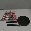 Christmas Tree Paper Towel Holder, Xmas Decor Towels Paper Holder for Kitchen Countertop, Christmas Party Decoration Paper Stand Dispenser Holders Red Trees Steady Roll Holder for Winter Holiday (One Size)