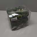 36pcs Velvet Ornaments for Christmas Trees, Flocked Christmas Balls Sets Assortment for Xmas Tree Holiday Decor (Avocado Green)