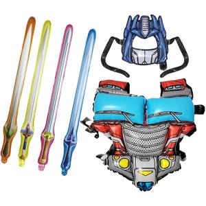 5 Set Of Balloon Robot Armor Include Headbands And Armor for Kids for Theme Party Cosplay Stage Performance Costume