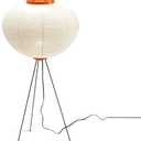 Noguchi Akari Style Floor Lamp *Abode Essence Glow Lamp *Japanese Wabi-Sabi Inspired Rice Paper Light  Modern Minimalist Glow Lamp for Home Decor