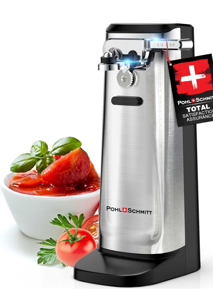 POHL SCHMITT Electric Can Opener with Knife Sharpener and Bottle Opener