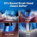 Oral-B Rechargeable Electric Toothbrush, iO2, 3 Cleaning Modes, Automatic Pressure Sensor to Protect Gums, Night Black