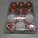 Christmas Ball Hanging decorations3.14 inch, 12 Pieces of shatterproof Christmas Tree Decoration Balls Set, Suitable for Party Floral Christmas Tree Decoration (3.14 inches 12 Balls)