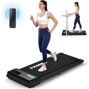 Walking Pad, Under Desk Treadmill for Home and Office, 330 Lbs Capacity, 3 in 1 Portable Treadmill with Remote Control, Classic Black