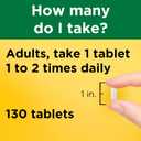 Nature Made Calcium 500 mg with Vitamin D3, Calcium and Vitamin D Supplement for Bone Support, 130 Tablets (EXP 10/01/27)