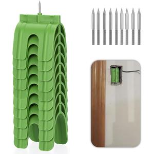 Sumnacon 10 Packs Outlet Marker for Drywall Installation, Drywall Marking Tool for Electrical Outlets, ABS Plastic Electric Wire Protection, Orange (10, Green)