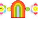 Baby Bjorn Bouncer Toy Bar - Toy Bar for Baby Bouncer Seat Balance Soft & Bliss, Brightly Colored Shape, Develop Motor Skills, Wooden Toys, Environmentally Friendly Paint, Rainbow