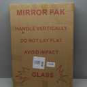 YOSHOOT Rustic Wooden Framed Wall Mirror, Natural Wood Bathroom Vanity Mirror for Farmhouse Decor, Vertical or Horizontal Hanging (26" x 18", Brown)