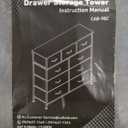 FDW 9-Drawer Fabric Dresser,Sturdy Storage Tower Dresser for Bedroom with Metal Frame,Clothes Organizer Easy-Pull Fabric Bins for Bedroom,Closet,Black