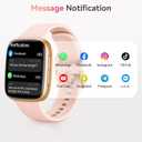 Smart Watch for Women, Answer/Make Call, 1.85" AMOLED Always-On Display Screen Smartwatch for iPhone & Android, 3ATM Waterproof Fitness Tracker with Heart Rate/Sleep/SpO2 Monitor, 100+ Sport Modes