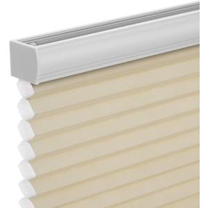 Changshade Cordless Cellular Shades, Light Filtering Honeycomb Shades for Windows, Pull Down Pleated Blinds, Easy to Install for Indoor Windows and French Doors, 36" W x 72" H, Beige (Light Filtering-beige)