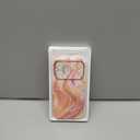 GVIEWIN for iPhone 17 Pro Case Compatible with MagSafe, with Screen Protector [Full Camera Protection] Military-Grade Shockproof Slim Magnetic Marble Phone Case for 17 Pro 6.3", Glistening/Pink