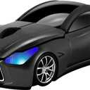 elec Space Cool Sport Car Shape 2.4GHz Wireless Mouse Optical Cordless Mice with USB Receiver for PC Laptop Computer 1600DPI 3 Buttons (Gray)