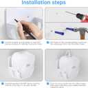 Wall Mount Holder for eero 7 Mesh Router & Extender  Secure Mounting Bracket with Cable Management for Dual-Band Wi-Fi 7 Routers & Smart Home Systems  Effortless Installation, Space-Saving (1 Pack)