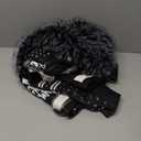 Bellivera Faux Leather Jacket for Women Studded Rivet Floral Moto Biker Short Lapel Coat, L