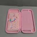 Pink Unicorn Carrying Case Compatible with Nintendo Switch (Not OLED or Lite) with Dockable Protective Grip Case +Screen Protector +Unicorn Stickers, Hard Storage Case Accessories Kit Bundle for Girls