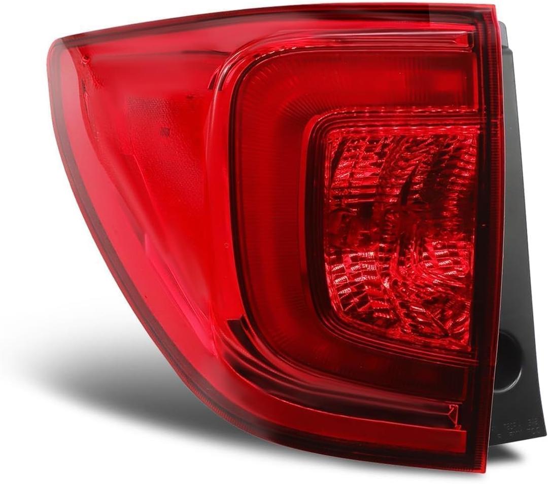 Outer Left Side Tail Light Assembly Compatible with Pilot 2016-2018 Rear Tail Lamp Taillight Driver 33550TG7A01 HO2804107