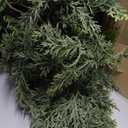 Waydress 1 Pcs 15ft Christmas Cedar Garland Artificial Realistic Soft and Thickness Green Faux Cedar Pine Garland for Home Fireplace Indoor Outdoor Holiday Party Decoration