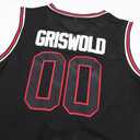 YWIES Griswold #00 Movie Christmas Basketball Jerseys Stitched Letters and Numbers S-XXXL (Black, L)